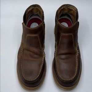 Twisted X Men’s Size 9.5M Steel Toe Brown Leather Square Toe Pull On Work Boots